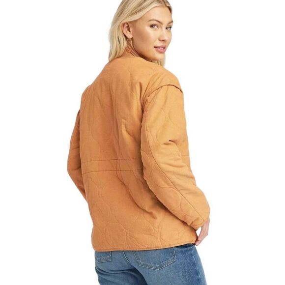 Universal Thread Mustard Gold Corduroy Cinched Jacket Medium - Picture 2 of 8